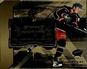 2023-24 Upper Deck SPX Hockey - Finite Rookies - Gold :399 #F-6 Stanislav Svozil - Columbus Blue Jackets - A