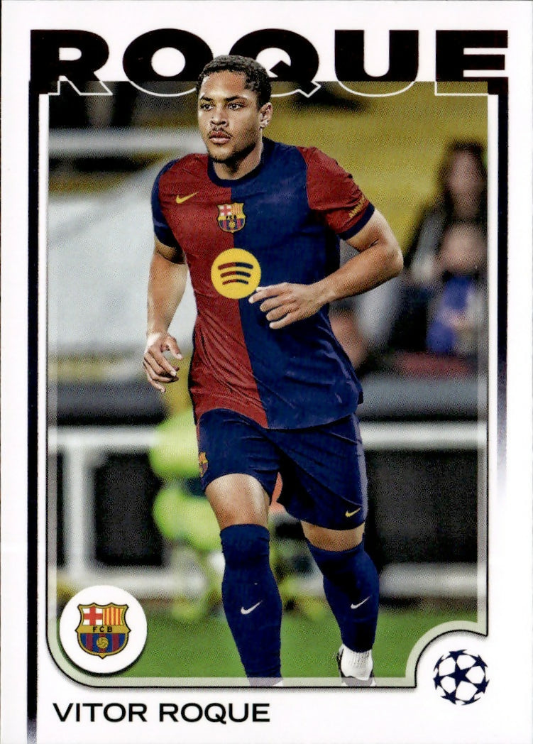 2024-25 Topps UEFA Club Competitions - Base #39 Vitor Roque - FC Barcelona - A