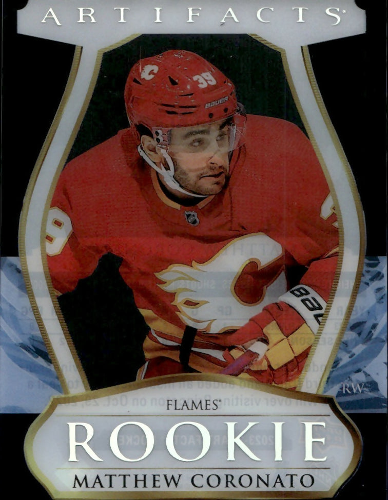 2023-24 Upper Deck Artifacts - Clear Cut Rookies #CCR-18 Matthew Coronato - Calgary Flames - A