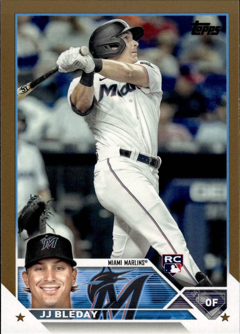 2023 Topps Series 1 Baseball - [Base] - Gold :2023 #205 JJ Bleday - Miami Marlins - A