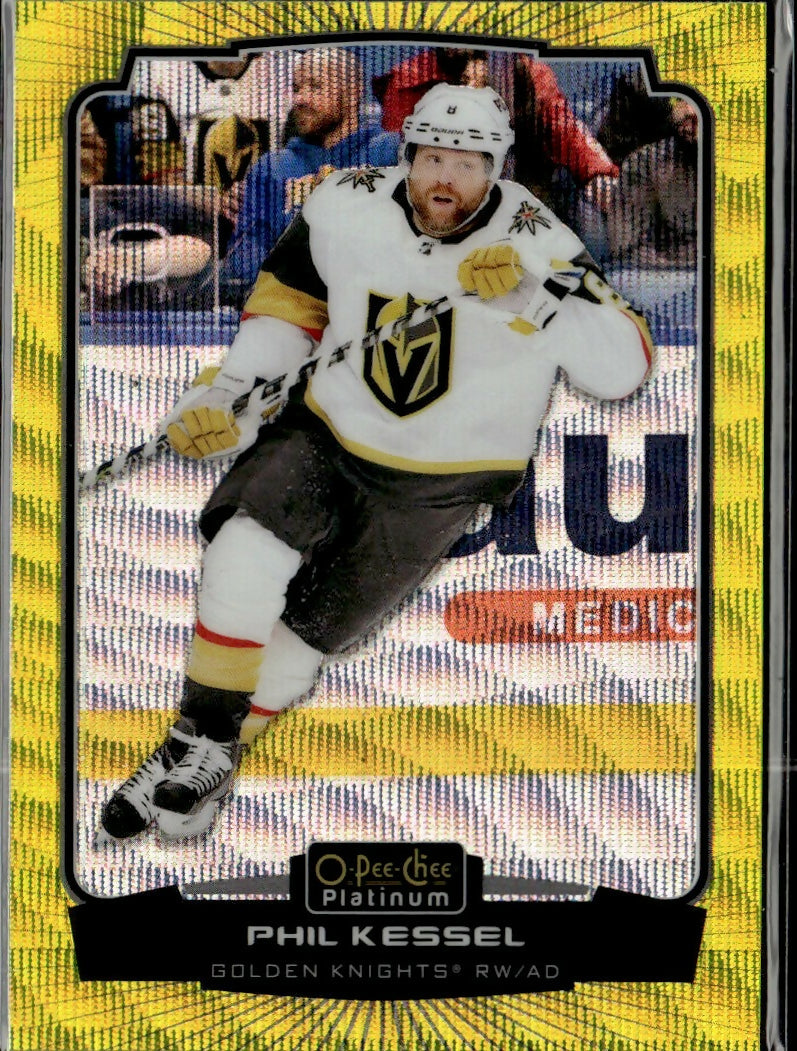 2022-23 Upper Deck O-Pee-Chee Platinum Hockey - Base - Neon Yellow Surge #145 Phil Kessel - Vegas Golden Knights - A