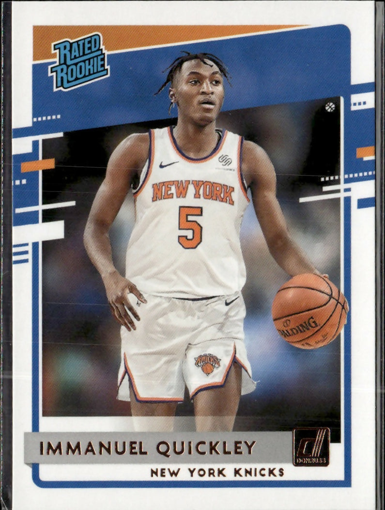 2020-21 Donruss Choice #213 Immanuel Quickley New York Knicks Rookie