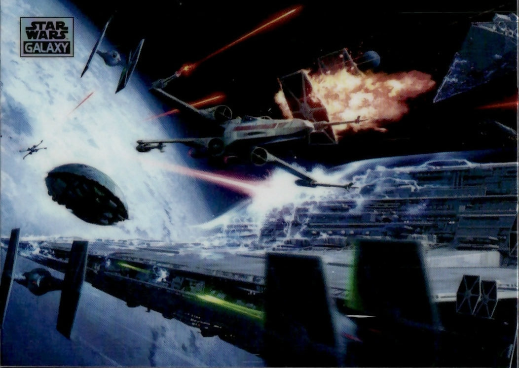 2024 Topps Star Wars Galaxy Chrome - Base - Mini Diamond #89 Hoth Evacuation - A