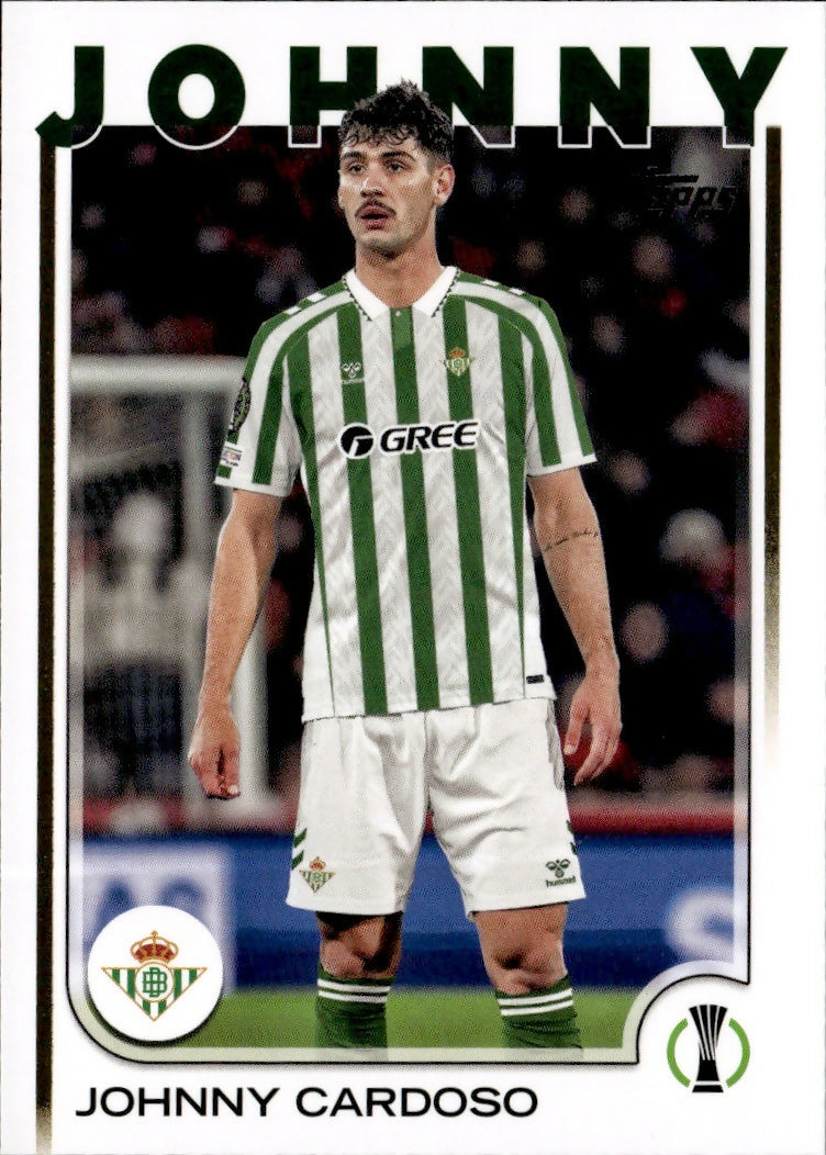 2024-25 Topps UEFA Club Competitions - Base #84 Johnny Cardoso - Real Betis Balompie - A