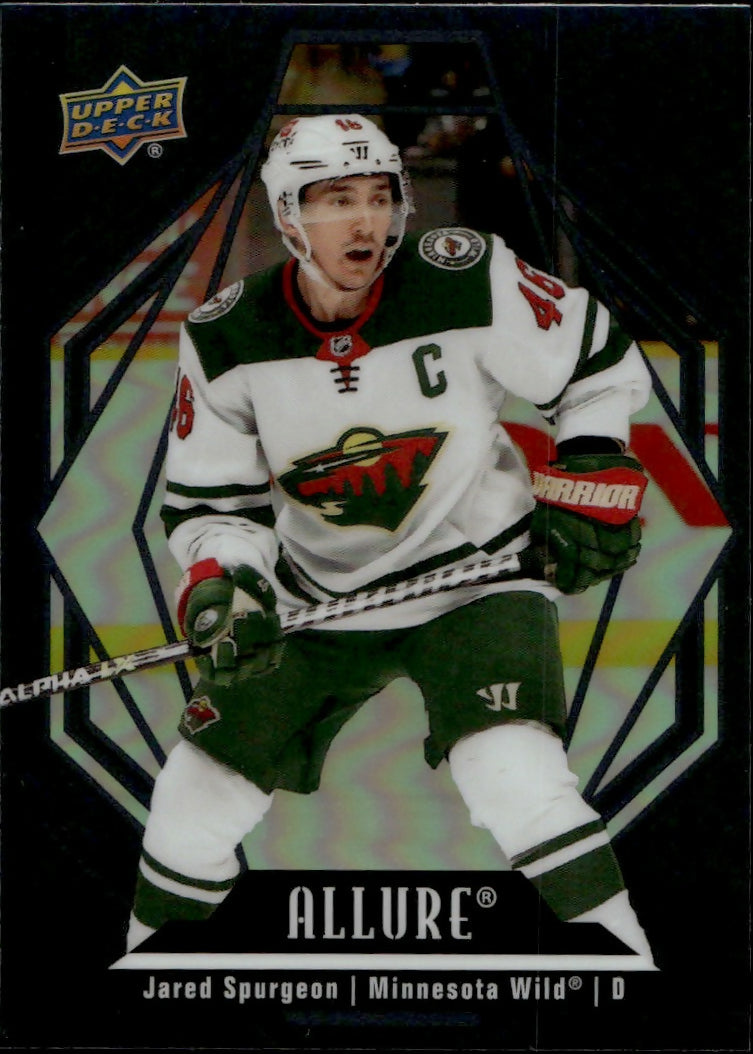 2022-23 Upper Deck Allure Hockey - Base - Black Rainbow #56 Jared Spurgeon - Minnesota Wild - A