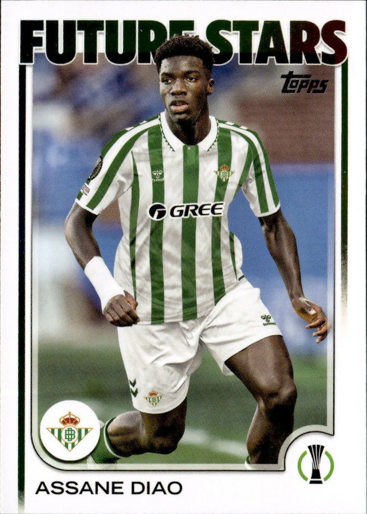 2024-25 Topps UEFA Club Competitions - Base #188 Assane Diao - Real Betis Balompie - A