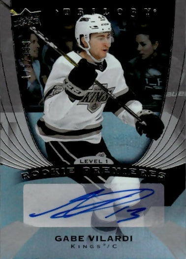 2020-21 Upper Deck Trilogy Hockey - Base - Level 1 - Rookie Premiers #70 Gabe Vilardi - Los Angeles Kings