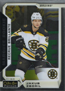 2018-19 O-Pee-Chee Platinum Hockey - Base - Marquee Rookie #172 Jakub Zboril - Boston Bruins