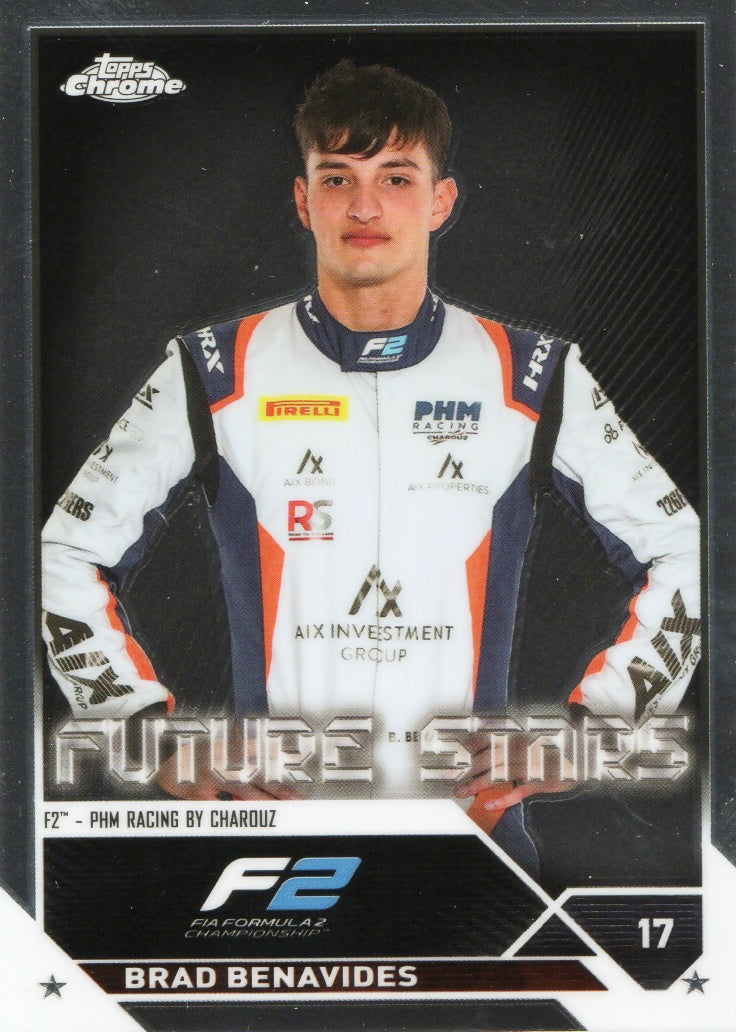 2023 Topps Chrome Formula 1 Base #89 - F2 Drivers Brad Benavides - F2 PHM Racing By Charouz - A