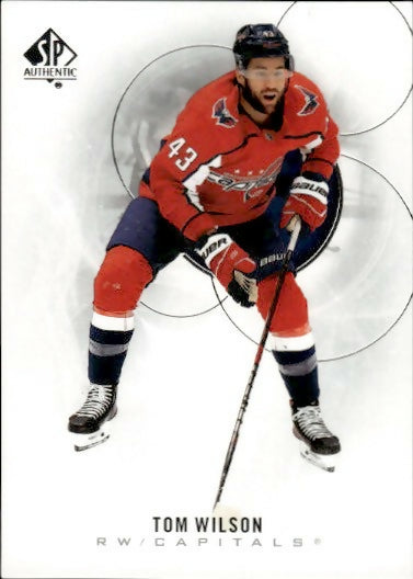 2020-21 Upper Deck Sp Authentic Hockey - Base #77 Tom Wilson - Washington Capitals