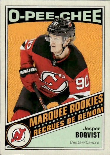 2019-20 Upper Deck O-Pee-Chee Hockey - Base - Retro #649 Jesper Boqvist - New Jersey Devils