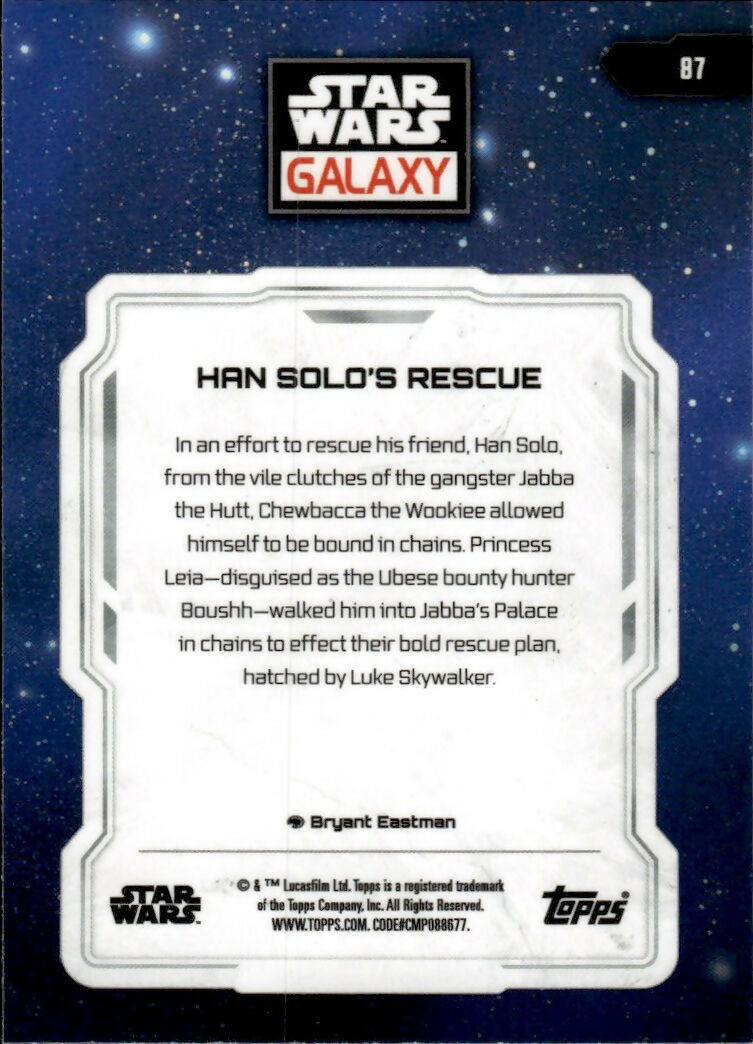 2024 Topps Star Wars Galaxy Chrome - Base #87 Han Solo's Rescue - B