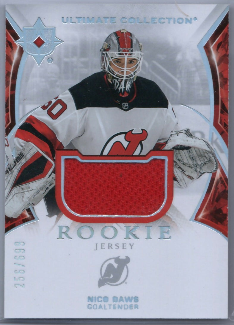 2021-22 Upper Deck Ultimate Collection Hockey #165 Nico Daws - New Jersey Devils - A