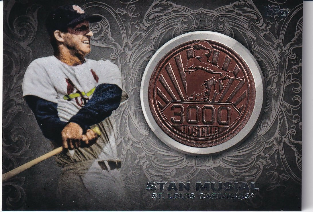 2016 Topps Update 3000 Hits Club Medallions Bronze #3000M-3 Stan Musial St. Louis Cardinals