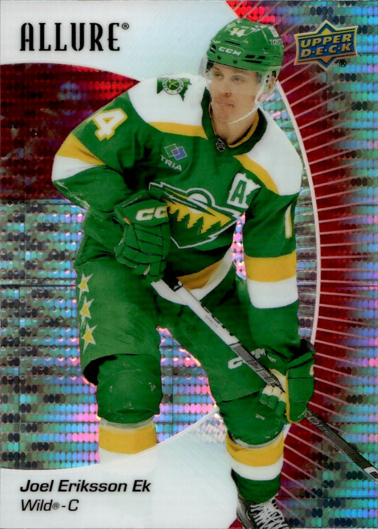 2023-24 Upper Deck Allure Hockey - Base - Red Rainbow #87 Joel Eriksson EK - Minnesota Wild - A