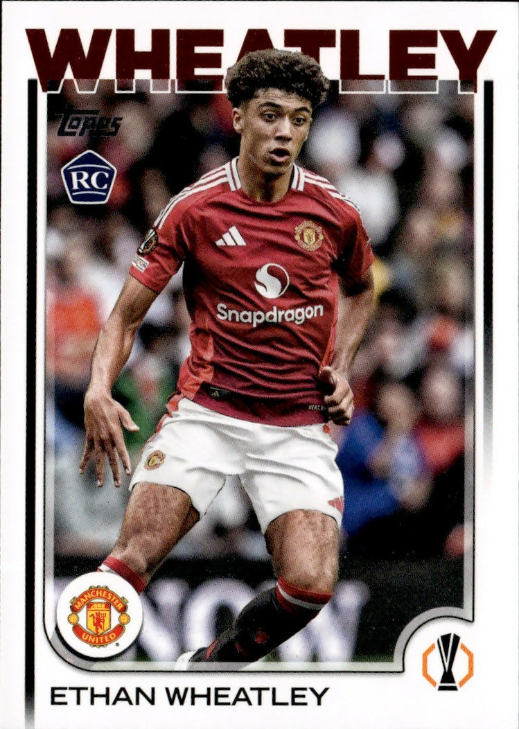 2024-25 Topps UEFA Club Competitions - Base #180 Ethan Wheatley - Manchester United - A