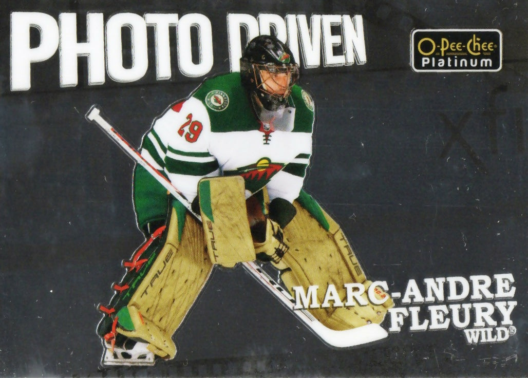 2022-23 Upper Deck O-Pee-Chee Platinum Hockey - Photo Driven #PD-10 Marc-Andre Fleury - Minnesota Wild - A