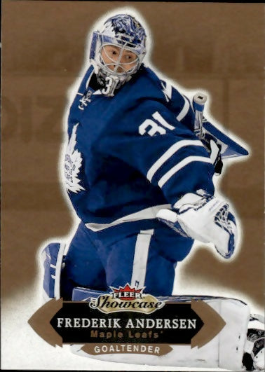 2016-17 Upper Deck Fleer Showcase Hockey - Base #8 Frederik Anderson - Toronto Maple Leafs