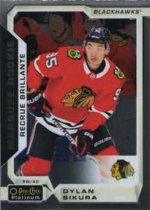 2018-19 O-Pee-Chee Platinum Hockey - Base - Marquee Rookie #198 Dylan Sikuka - Chicago Blackhawks