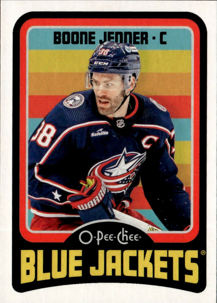 2024-25 Upper Deck O-Pee-Chee - Base - Retro #125 Boone Jenner - Columbus Blue Jackets - A