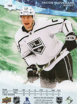 2022-23 Upper Deck Ice Hockey - Ice Premiers :599 #194 Jacob Moverare - Los Angeles Kings - B