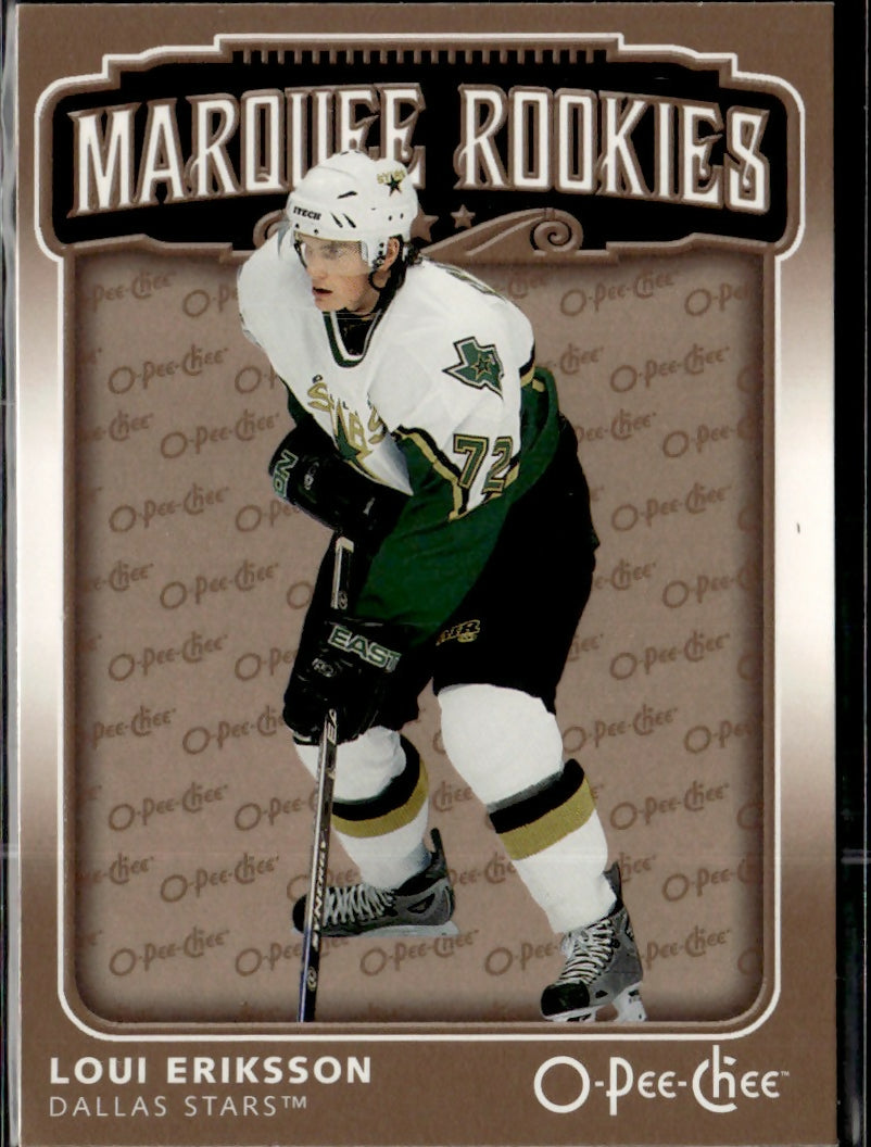 2006-07 O-Pee-Chee - Base - Marquee Rookies #554 Loui Eriksson - Dallas Stars - A