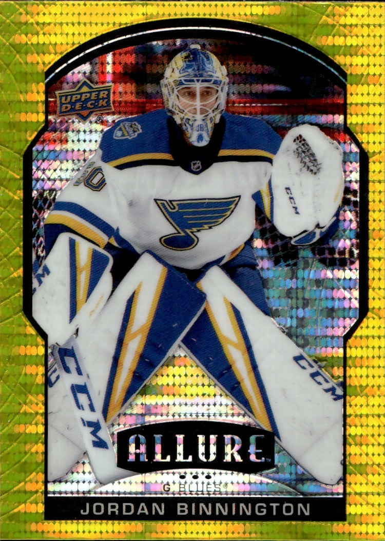 2020-21 Upper Deck Allure Hockey - Base - Yellow Taxi #49 Jordan Binnington - St. Louis Blues - A