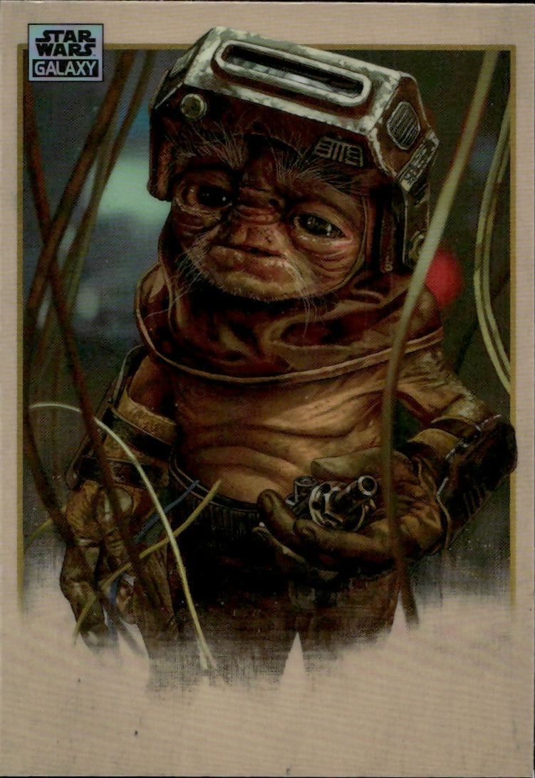 2024 Topps Star Wars Galaxy Chrome - Base - Mini Diamond #75 Little Driodsmith - A