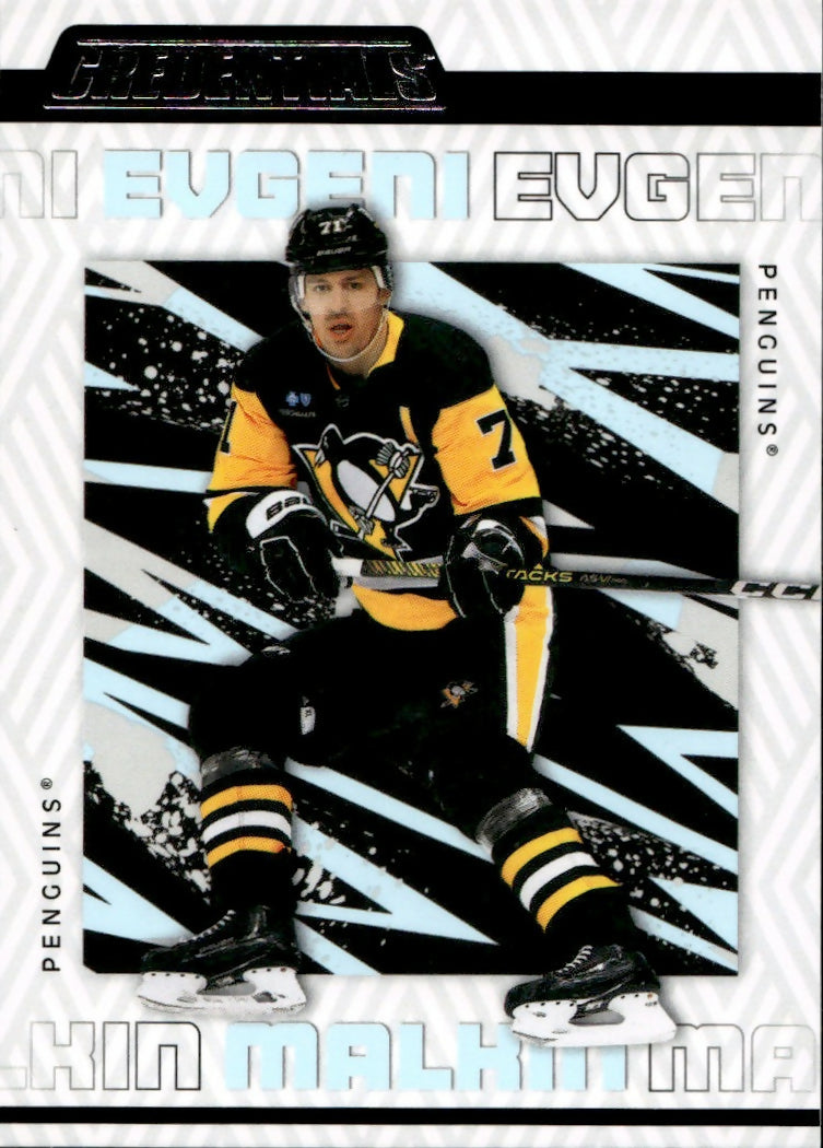 2023-24 Upper Deck Credentials Hockey - Base #70 Evgeni Malkin - Pittsburgh Penguins - A