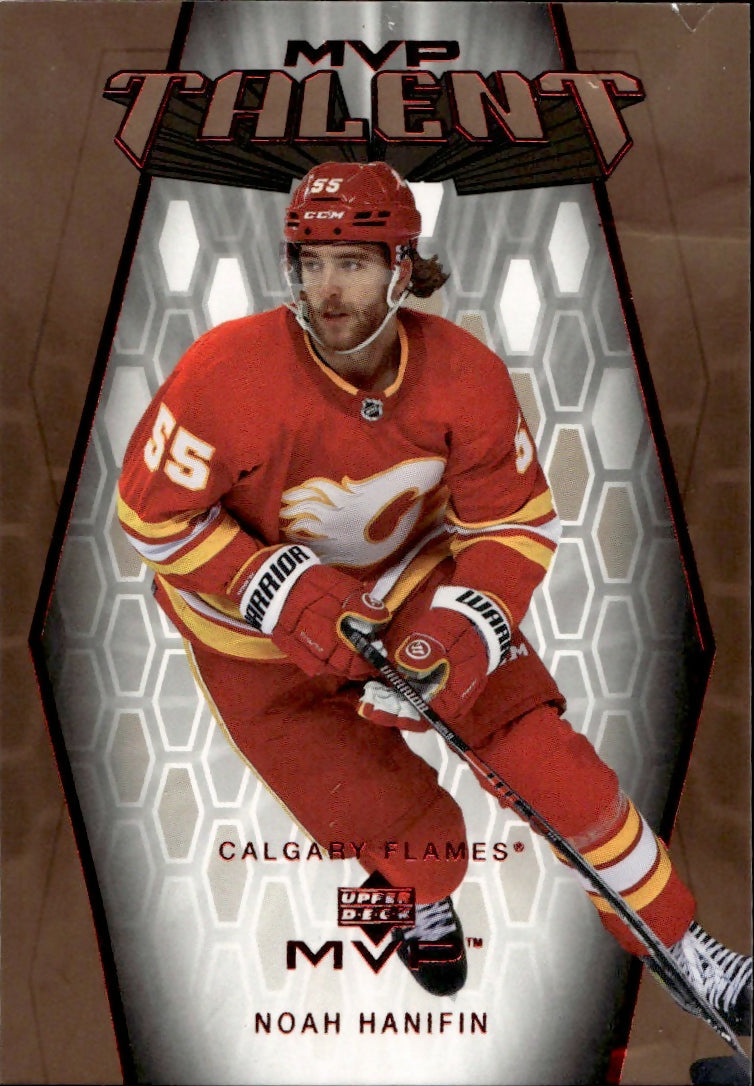 2021-22 Upper Deck MVP Hockey - MVP Talent #MT-33 Noah Hanifin - Calgary Flames - A
