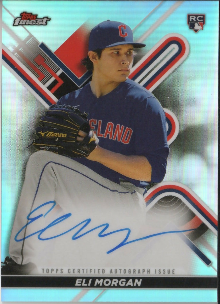 2022 Topps Finest Baseball - Finest Autographs #FA-EL Eli Morgan - Cleveland Guardians - F