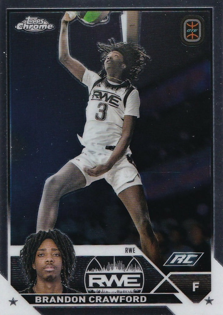 2023-24 Topps Chrome OTE Overtime Elite - Base #52 Brandon Crawford - RWE - A