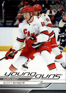 2024-25 Upper Deck Series 1 Hockey - Base - Young Guns #225 Scott Morrow - Carolina Hurricanes - A