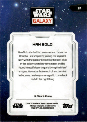 2024 Topps Star Wars Galaxy Chrome - Base #84 Han Solo - B