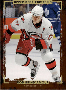 2015-16 Upper Deck Portfolio Hockey - Base #184 Rod Brind'Amour - Carolina Hurricanes