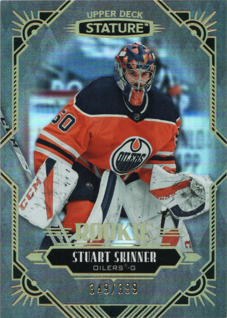 2020-21 Upper Deck Stature - Base - Rookie :399 #120 Stewart Skinner - Edmonton Oilers - A