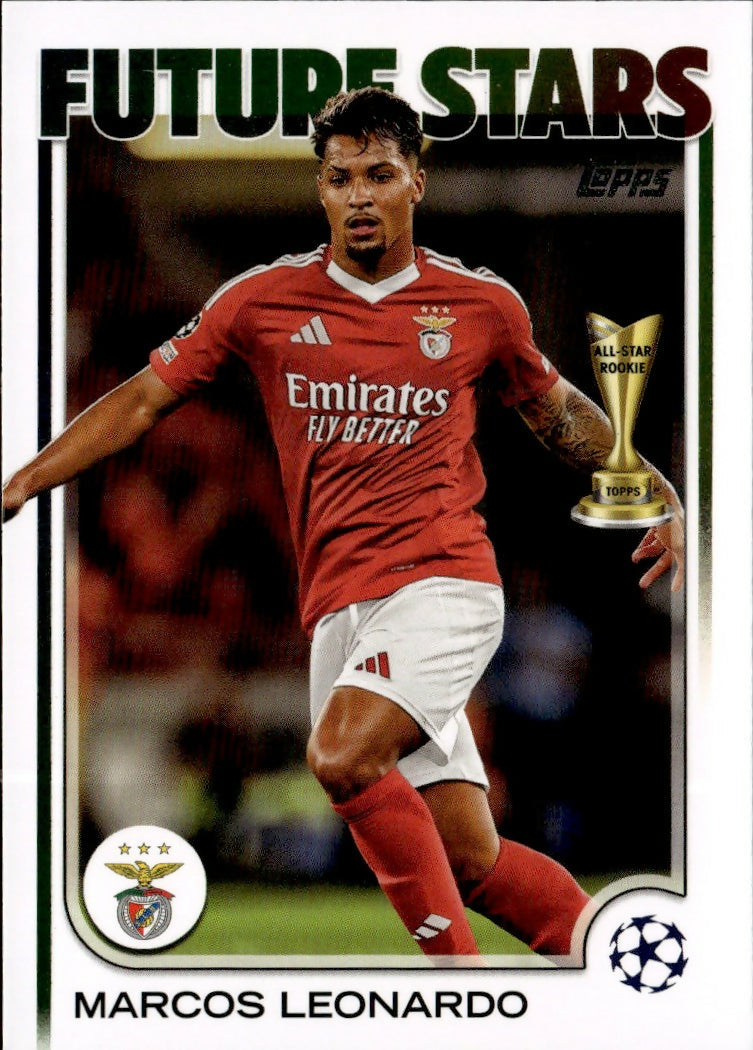 2024-25 Topps UEFA Club Competitions - Base #38 Marcos Leonardo - SL Benfica - A