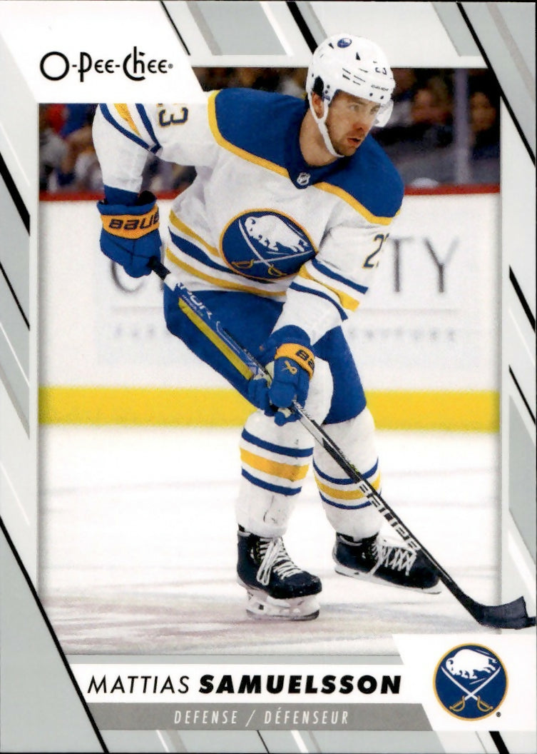 2023-24 Upper Deck O-Pee-Chee Hockey - Base #457 Mattias Samuelsson - Buffalo Sabres - A