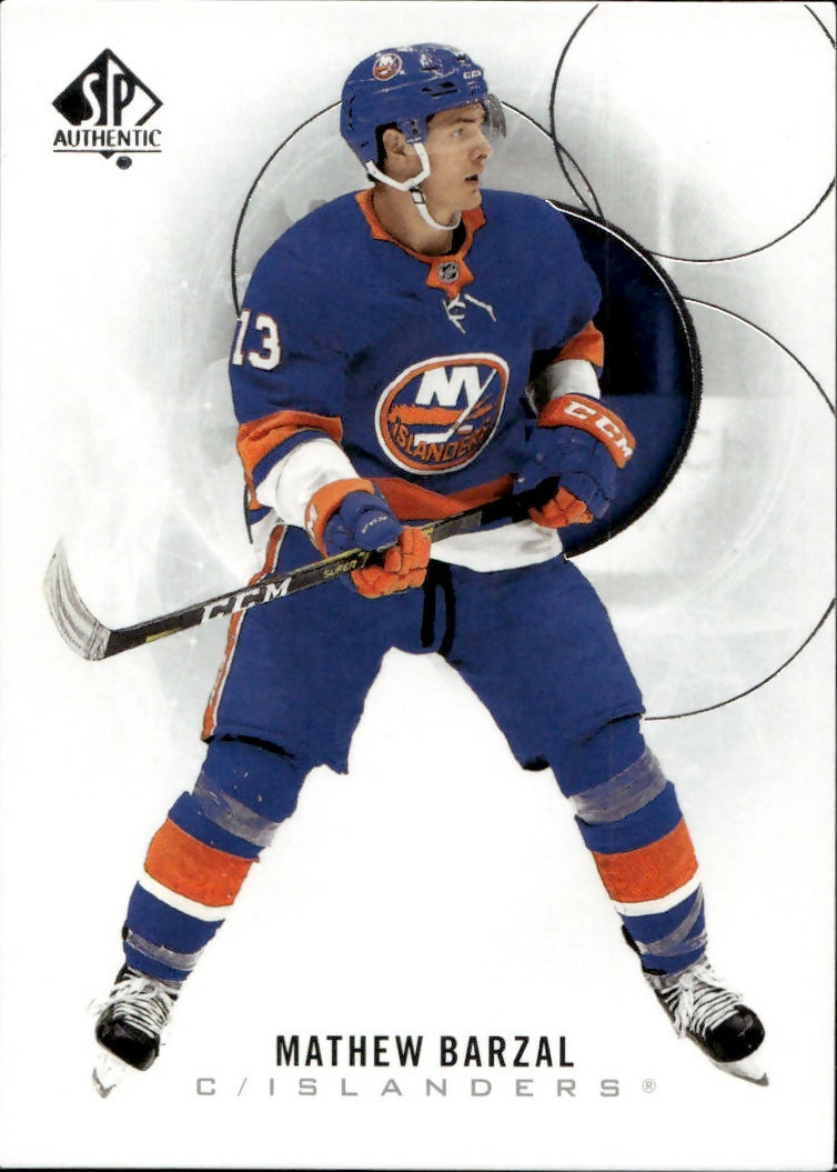 2020-21 Upper Deck Sp Authentic Hockey - Base #24 Mathew Barzal - New York Islanders - A