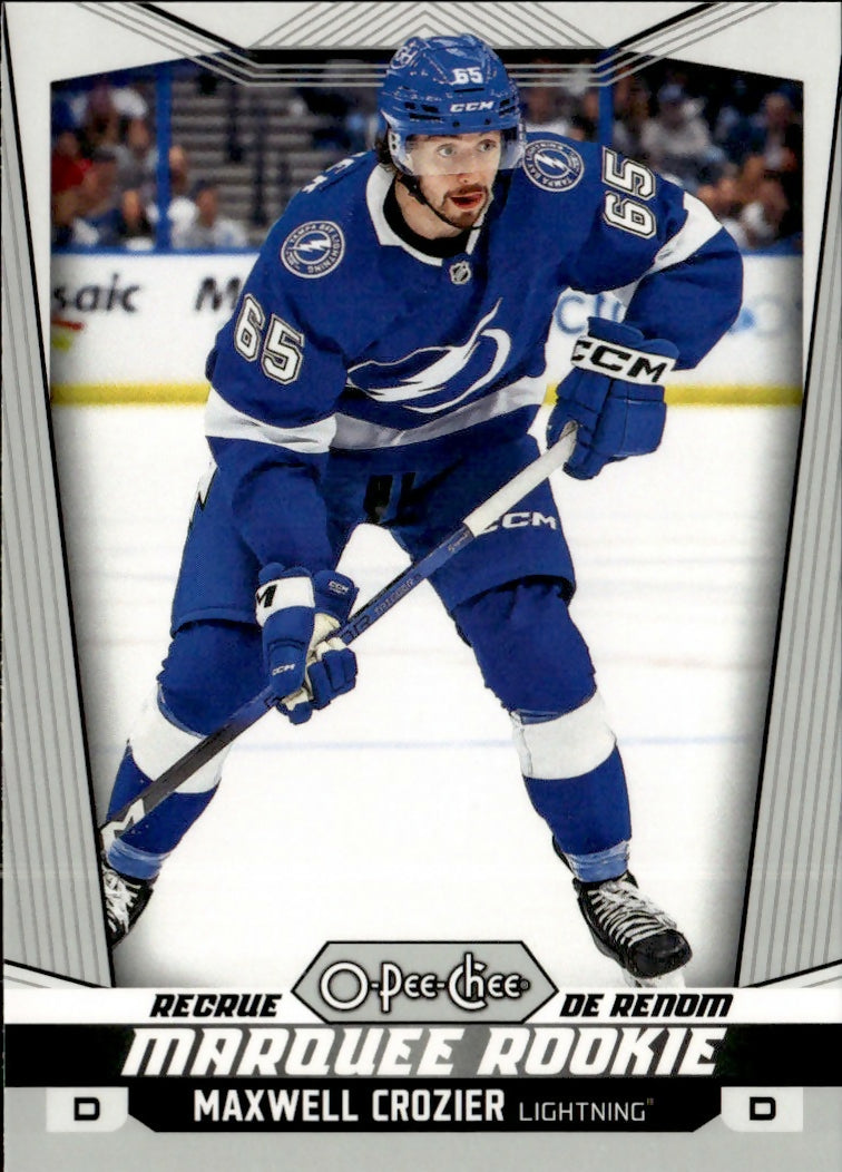 2024-25 Upper Deck O-Pee-Chee - Base - Marquee Rookie #575 Maxwell Crozier - Tampa Bay Lightning - A