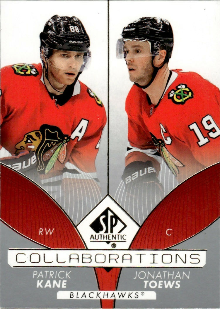 2022-23 Upper Deck SP Authentic Hockey - Collaborations #C-3 Patrick Kane - Jonathan Toews - Chicago Blackhawks