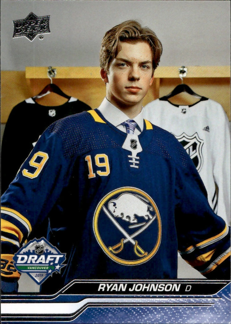 2023-24 Upper Deck Extended Series - Base - 1st Round Rookies #735 Ryan Johnson - Buffalo Sabres - A