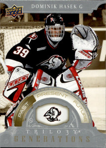 2022-23 Upper Deck Trilogy Hockey - Generations #TG-4A Dominik Hasek - Buffalo Sabres - A