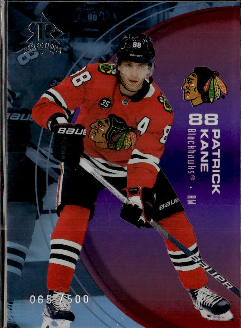 2021-22 Upper Deck Extended Series Hockey - Triple Dimensions Reflections Ruby #7 Patrick Kane Chicago Blackhawks