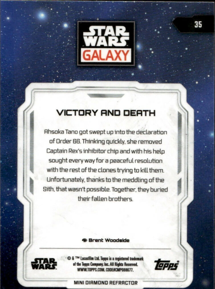 2024 Topps Star Wars Galaxy Chrome - Base - Mini Diamond #35 Victory and Death - B