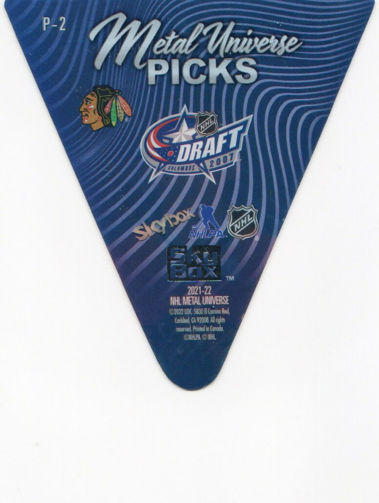 2021-22 Upper Deck Skybox Metal Universe Hockey - Picks #P-2 Patrick Kane - Chicago Blackhawks - B