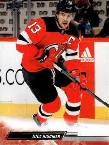 2022-23 Upper Deck Series 1 Hockey - Base #109 Nico Hischier - New Jersey Devils - A