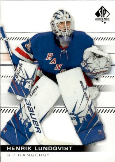 2019-20 Upper Deck SP Authentic Hockey - Base #33 Henrik Lundqvist - New York Rangers