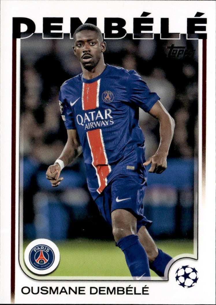 2024-25 Topps UEFA Club Competitions - Base #109 Ousmane Dembele - Paris Saint-Germain - A