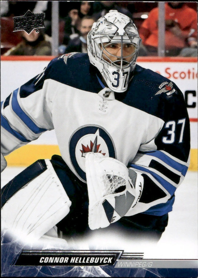 2022-23 Upper Deck Series 1 Hockey - Base #197 Connor Hellebuyck - Winnipeg Jets - A